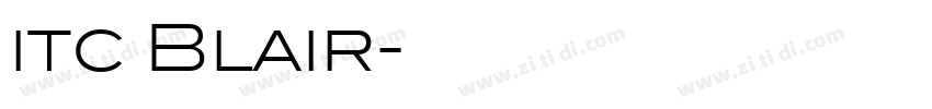 itc Blair字体转换